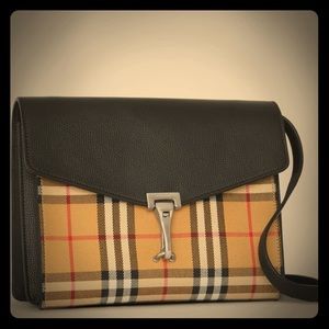 Burberry Small Vintage Check and Leather Crossbody